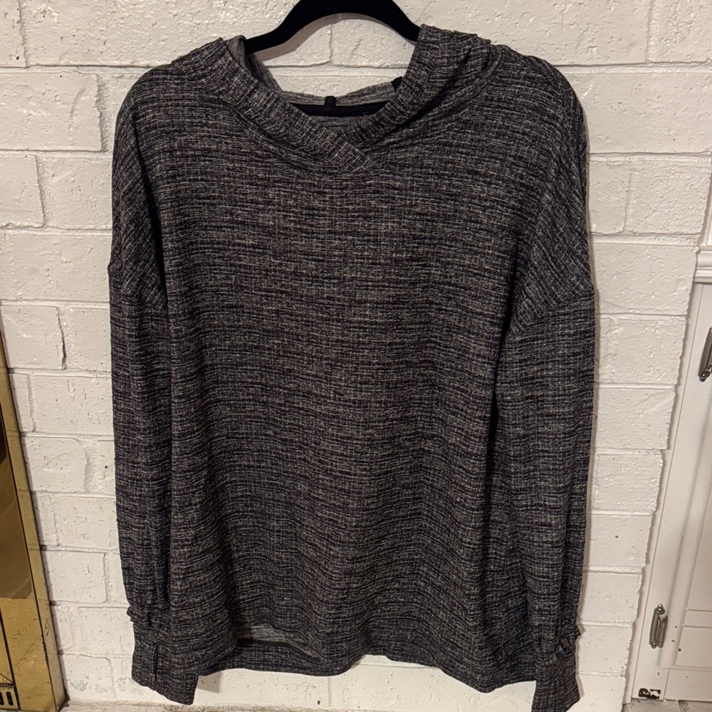 lululemon athletica Heathered Charcoal Knit Hoodie